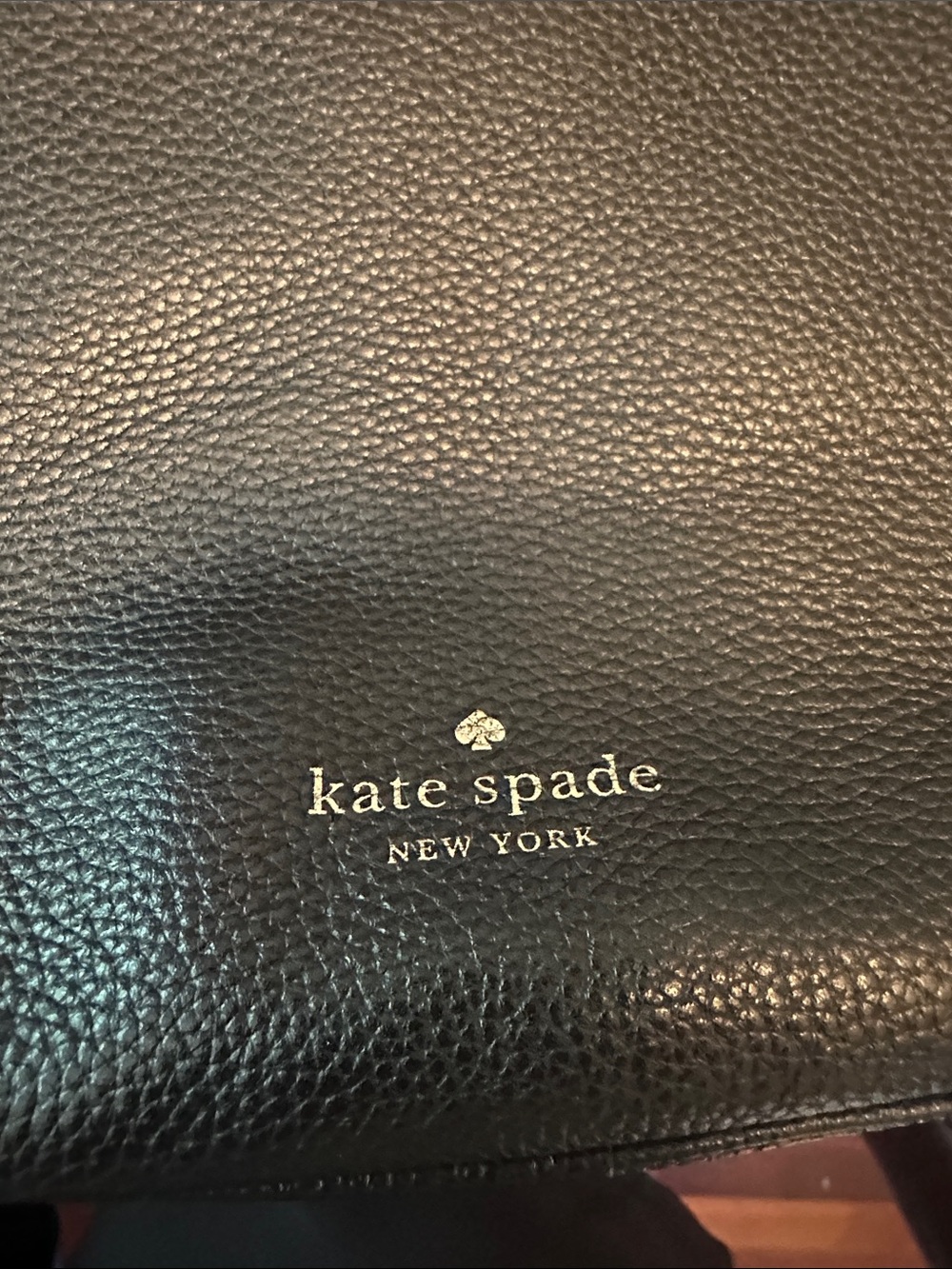 kate spade Black Pebbled Leather Shoulder Hobo with Gold Hardware - Picture 3 of 5